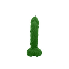 Свеча в виде члена Чистый Кайф Green size L, для возбуждающей атмосферы