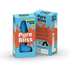 Свеча в виде члена Pure Bliss MINI Blue 15 см