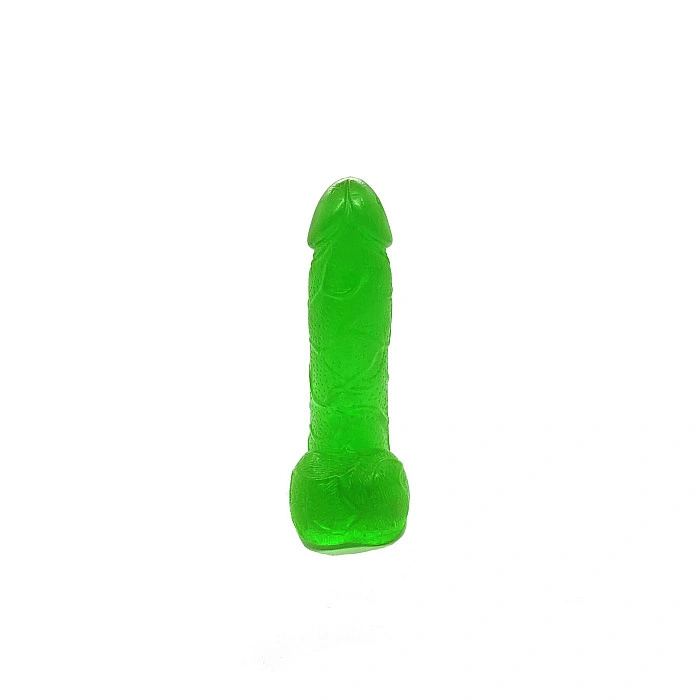 Крафтовое мыло-член с присоской Чистий Кайф Green size S натуральное