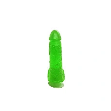 Крафтове мило-член із присоскою Чистий Кайф Green size S натуральне
