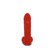 Крафтове мило-член із присоскою Чистий Кайф Red size L, натуральне