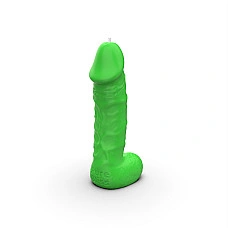 Свеча в виде члена Pure Bliss MINI Green 15 см