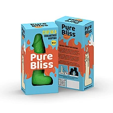 Свеча в виде члена Pure Bliss MINI Green 15 см