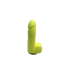 Крафтовое мыло-член с присоской Чистий Кайф Yellow size S натуральное