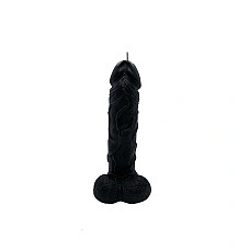 Свеча в виде члена Чистый Кайф Black size L, для возбуждающей атмосферы
