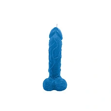 Свеча в виде члена Чистый Кайф Blue size L, для возбуждающей атмосферы