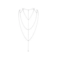 Ланцюжок для спини Bijoux Indiscrets Magnifique Back and Cleavage Chain - Silver, прикраса для тіла