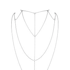 Цепочка для спины Bijoux Indiscrets Magnifique Back and Cleavage Chain - Silver, украшение для тела