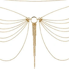 Цепочка на трусики или лиф Bijoux Indiscrets MAGNIFIQUE Waist Chain - Gold, украшение на тело