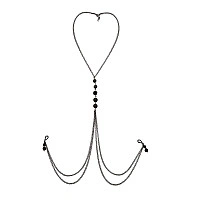 Прикраса на груди з натуральним камінням Art of Sex - Nipple clamps Lava