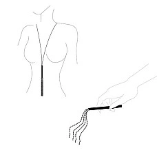 Ланцюжок-батіг на шию Bijoux Indiscrets MAGNIFIQUE Necklace Whip - Gold, прикраса для тіла