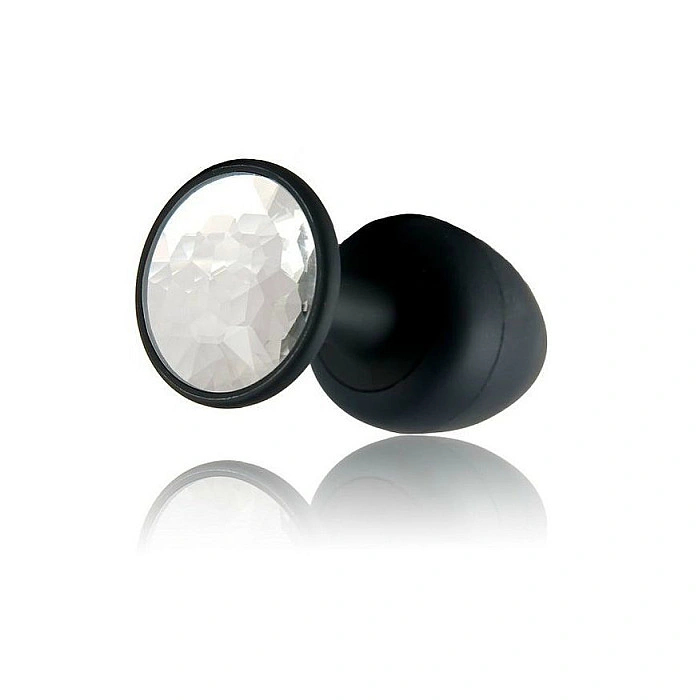 Анальная пробка Dorcel Geisha Plug Diamond L с шариком внутри, создает вибрации, макс. диаметр 4 см