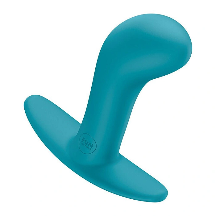 Анальная пробка Fun Factory BOOTIE L Aquamarine, диаметр 3,8 см, тонкий ограничитель