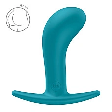 Анальная пробка Fun Factory BOOTIE L Aquamarine, диаметр 3,8 см, тонкий ограничитель
