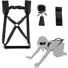 БДСМ-набір LOCKINK YEAHWOW Black Doggy Style Saddle set