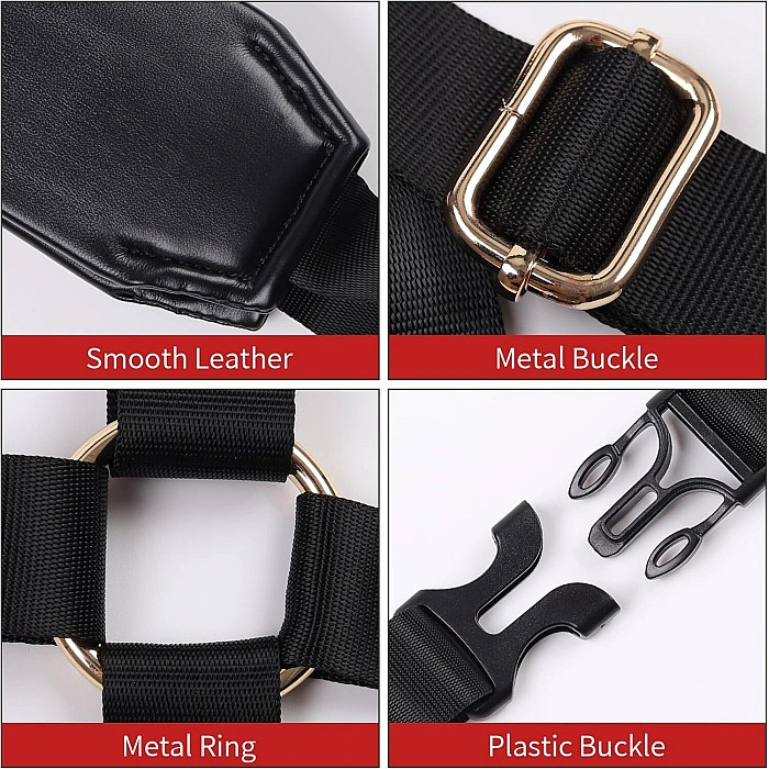 БДСМ-набор LOCKINK YEAHWOW Black Doggy Style Saddle set