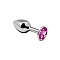Металлическая анальная пробка с кристаллом Alive Mini Metal Butt Plug Pink S
