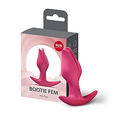 Анальная пробка Fun Factory BOOTIE FEM Raspberry, в виде бутона, диаметр 2,9 см, тонкий ограничитель