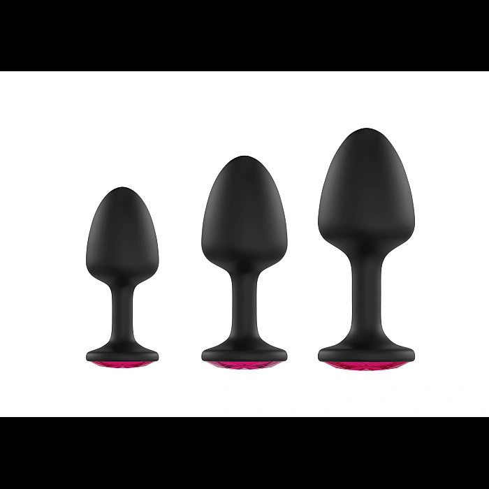 Анальная пробка Dorcel Geisha Plug Ruby L с шариком внутри, создает вибрации, макс. диаметр 4см