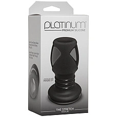 Анальний тунель Doc Johnson Platinum Premium Silicone — The Stretch — Medium — Black