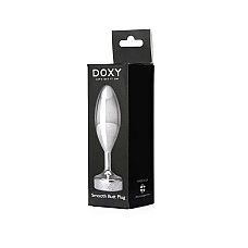 Металева анальна пробка DOXY Butt Plug SMOOTH, гладенька, діаметр 3,3 см
