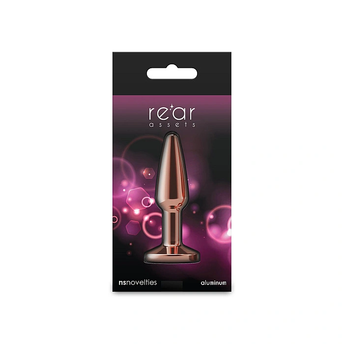 Анальна пробка NS Novelties Rear Assets - Tapered - Small - Rose Gold - Pink