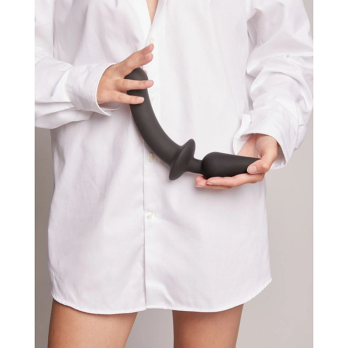 Анальная пробка с дилдо 2в1 Strap-On-Me SWITCH PLUG-IN DILDO Black XXL, диаметр 5,2/3,9 см