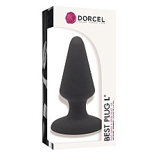 Анальна пробка Dorcel Best Plug L м'який soft-touch силікон, макс. діаметр 5,1 см