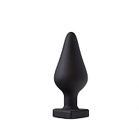 Анальная пробка Blush Temptasia – Fuck Me Anal Plug – Black, основание в виде сердечка