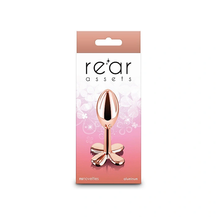 Анальная пробка NS Novelties Rear Assets - Clover - Rose Gold