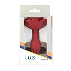 Силіконова анальна пробка Lux Active с розой - Red Rose Silicone Anal Plug