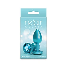 Анальная пробка NS Novelties Rear Assets - Iridescent Teal - Small - Teal