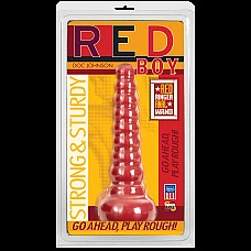 Анальна пробка-втулка Doc Johnson Red Boy - Red Ringer Anal Wand, макс. діаметр 4,5 см