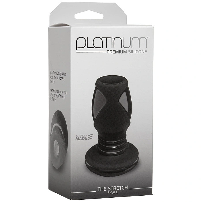 Анальный туннель Doc Johnson Platinum Premium Silicone — The Stretch — Small — Black