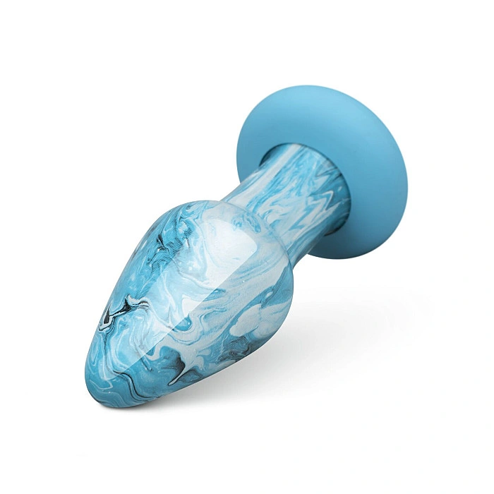 Стеклянная анальная пробка Gildo Ocean Curl, макс. диаметр 4 см