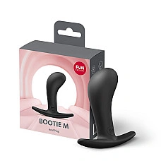 Анальная пробка Fun Factory BOOTIE M Black, диаметр 3,3 см, тонкий ограничитель