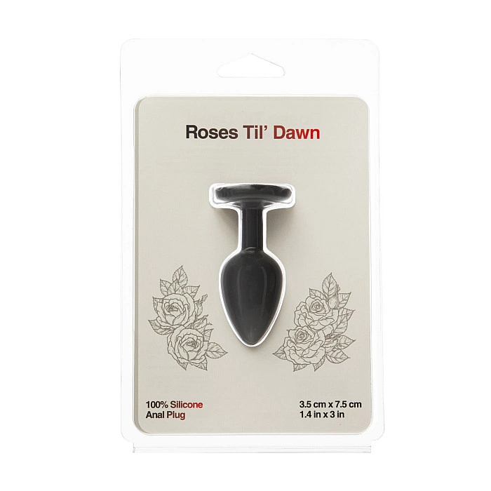 Анальна пробка BMS Roses Til’ Dawn Silicone Anal Plug Small