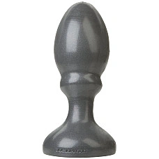 Анальная пробка Doc Johnson American Bombshell Little Boy - Gun Metal, диаметр 5,59 см