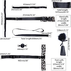 БДСМ-набір LOCKINK YEAHWOW Armbinder Restraint Set Black