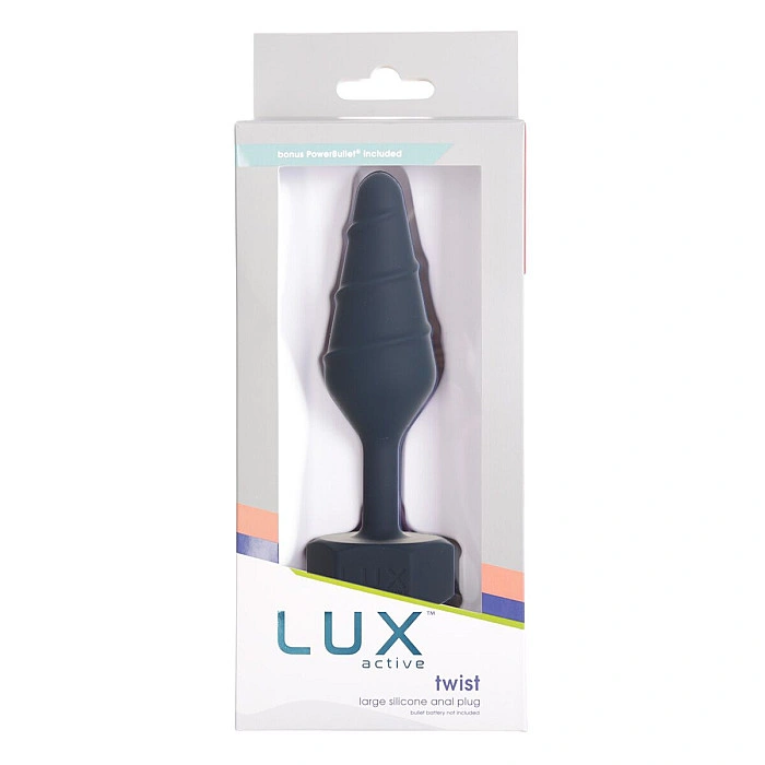 Анальная пробка Lux Active Twist Plug Large Blue