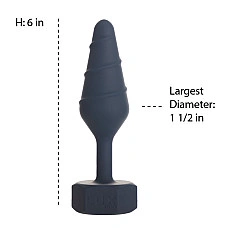 Анальна пробка Lux Active Twist Plug Large Blue