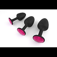 Анальная пробка Dorcel Geisha Plug Ruby M с шариком внутри, создает вибрации, макс. диаметр 3,2см