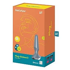 Анальна смарт-вібропробка Satisfyer Plug-ilicious 2 Ice Blue