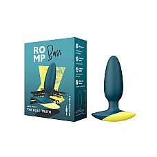Анальная вибропробка Romp Bass Dark Green, силикон, перезаряжаемая, макс. диаметр 3 см