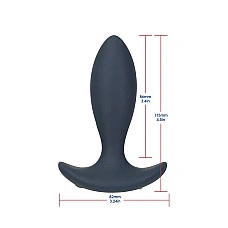 Анальна пробка з пульсацією Lux Active – Throb – 4.5" Anal Pulsating Massager, пульт ДК