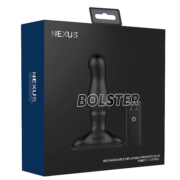 Анальная вибропробка Nexus Bolster с надувной головкой для мужчин, пульт ДУ