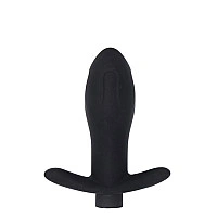 Анальная пробка с вибрацией MAI Attraction Toys №87 Black перезаряжаемая, длина 11см, диаметр 3,5см