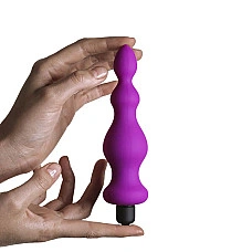 Анальная пробка с вибрацией Adrien Lastic Bullet Amuse Purple, макс. диаметр 3,9см