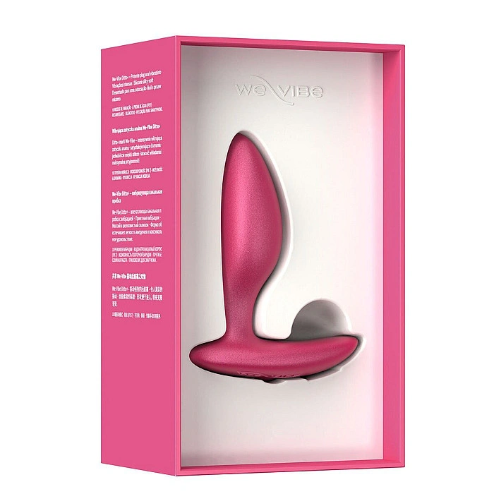 Анальная смарт-вибропробка We-Vibe Ditto+ Cosmic Pink, 10 режимов, пульт ДУ