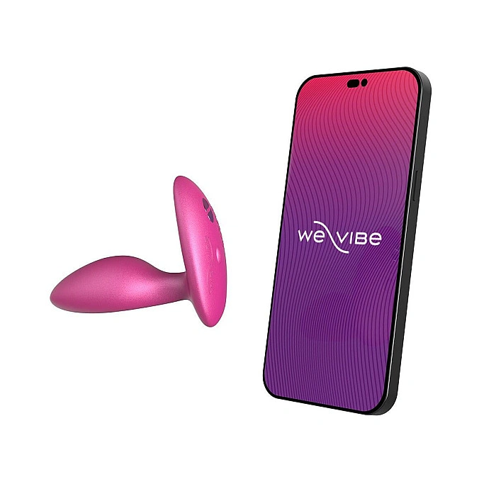 Анальная смарт-вибропробка We-Vibe Ditto+ Cosmic Pink, 10 режимов, пульт ДУ